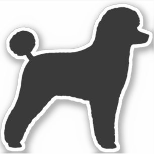 Pegatina de Vinilo de Silhouette Toy Poodle Black