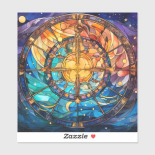 Pegatina de Vinilo de Vidrio de Vidrio Manchado Ce