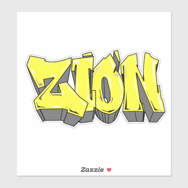 Pegatina de vinilo del graffiti "Tony" de corte pe (Hoja)