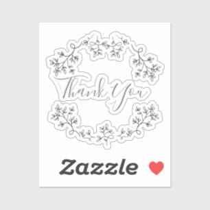 Pegatina de vinilo estético Minimalista