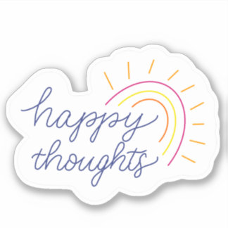 Pegatina de vinilo feliz