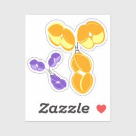 Pegatina de vinilo - IgG amarillo (anticuerpo) con