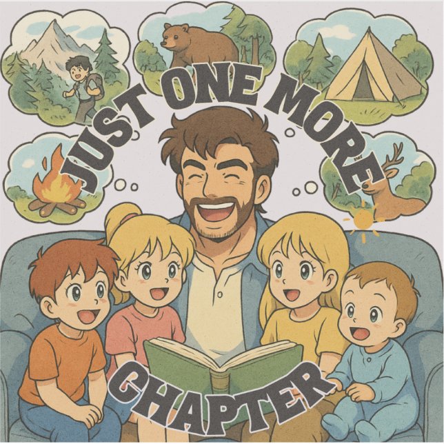 Pegatina de vinilo Just One More Chapter (Anverso)