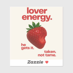 Pegatina de vinilo Lover Energy   Calcomanía de mo
