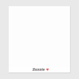 Pegatina de vinilo medio 6x6 - Añadir su arte