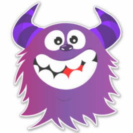 Pegatina de vinilo monstruo colorido