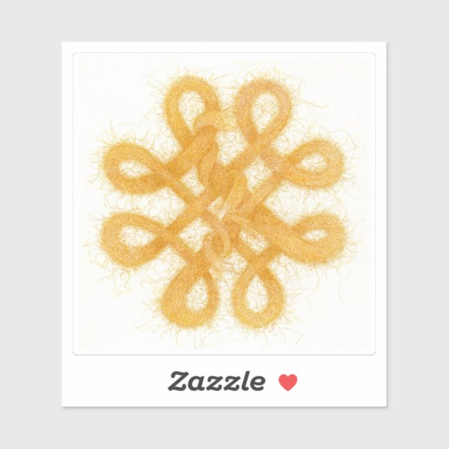 PEGATINA de Vinilo ORO CELTIC KNOT 4" (Hoja)