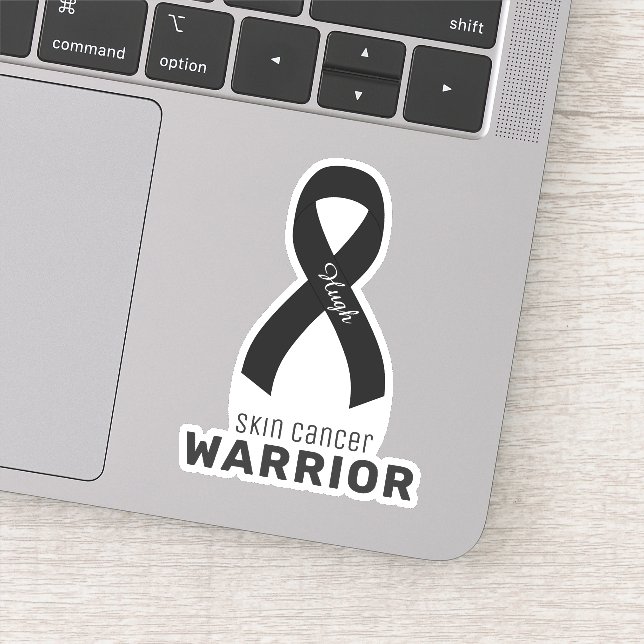 Pegatina de vinilo para cáncer de piel (Detalle)