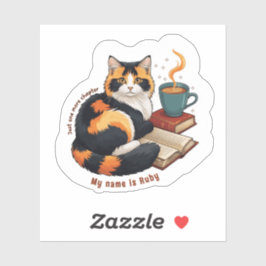 Pegatina de vinilo personalizada de gato calicó li