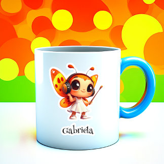 Pegatina de vinilo personalizado de mariposa bit