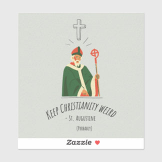 Pegatina de Vinilo Raro de Cristiandad