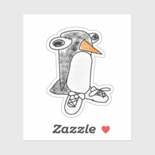 Pegatina de vinilo recortada de Percy Penguin