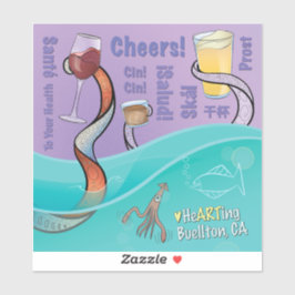 Pegatina de vinilo - Saludos - Buellton.Art