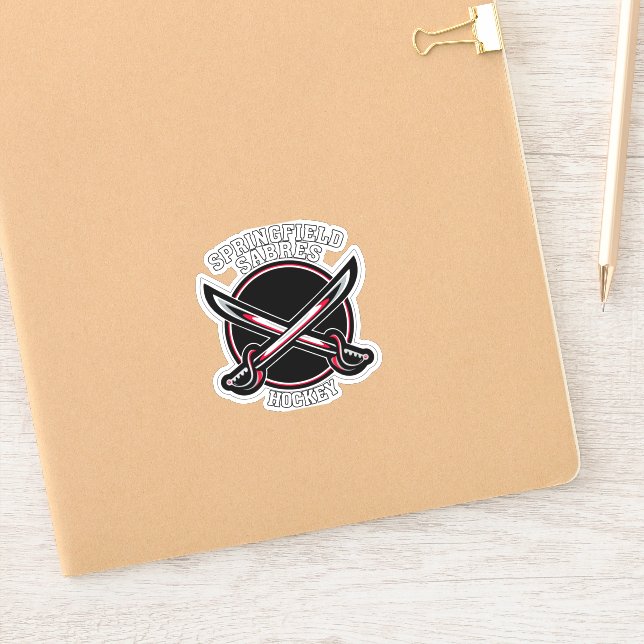 pegatina de vinilo Springfield Sabers de 3" (Cuaderno)