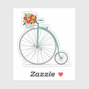 Pegatina de vinilo unico de ciclo unitario