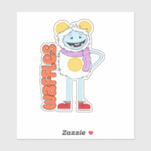 Pegatina de vinilo Waffles&Mochi-Waffles