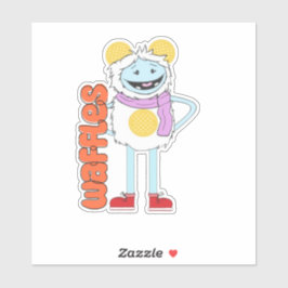 Pegatina de vinilo Waffles&Mochi-Waffles