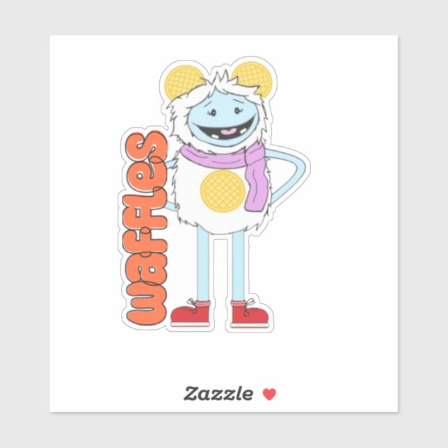 Pegatina de vinilo Waffles&Mochi-Waffles (Hoja)