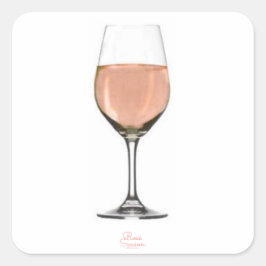 Pegatina de Vino Rosé