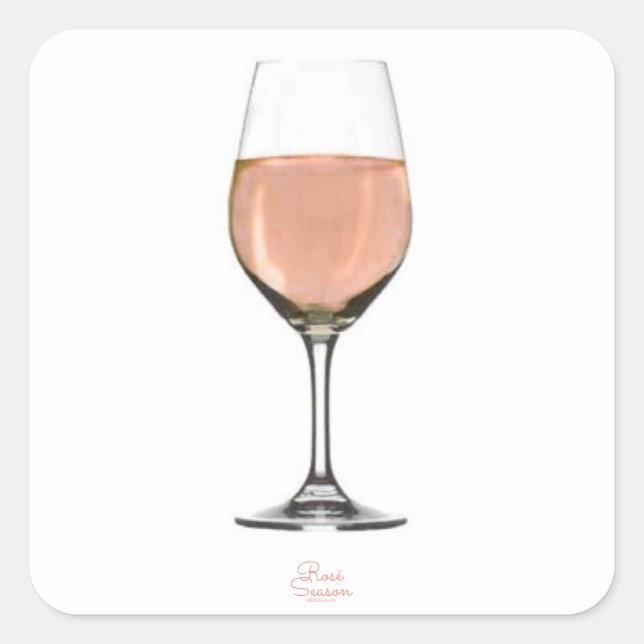 Pegatina de Vino Rosé (Anverso)