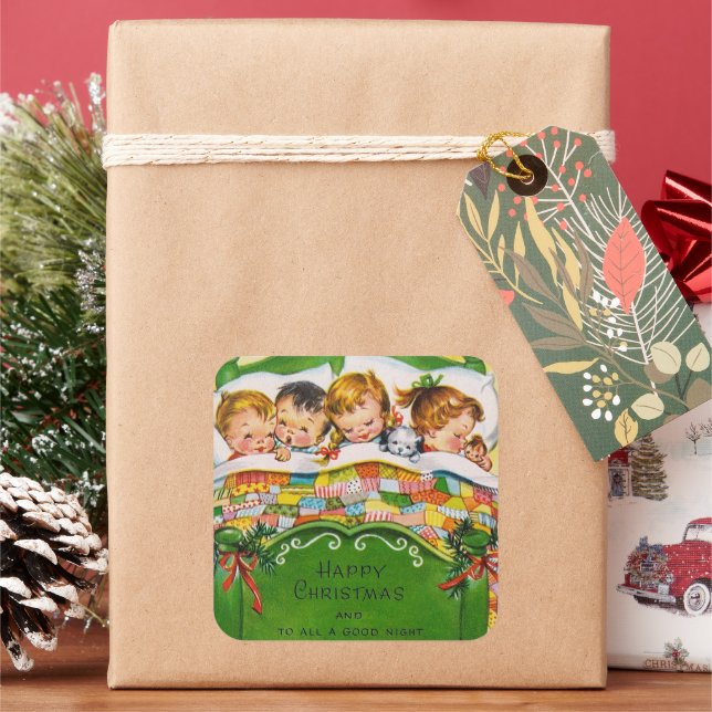 Pegatina de Vintage Christmas (Vacaciones)