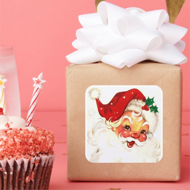 Pegatina de Vintage Santa Claus (Fiesta)