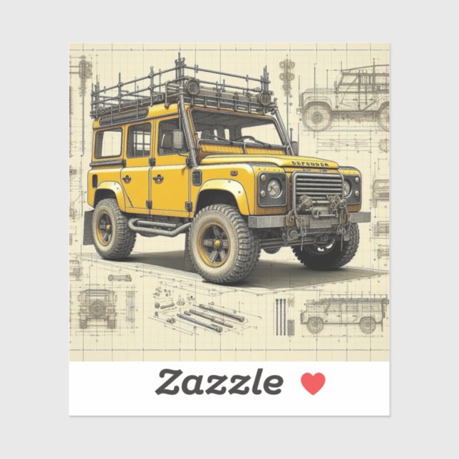 Pegatina de Vinyl de Concept Defender (Hoja)