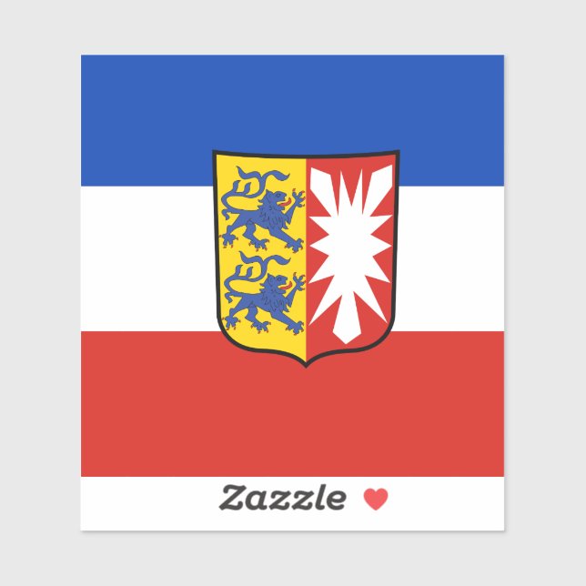 Pegatina de Vinyl de Flag Schleswig-Holstein (Hoja)