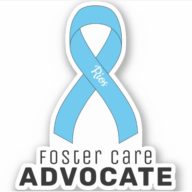 Pegatina de Vinyl de Foster Care Advocate (Anverso)