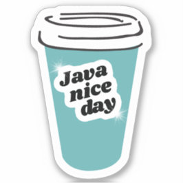 Pegatina de Vinyl de Java Nice Day