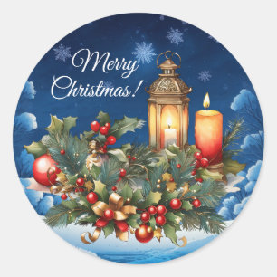 Pegatina de Vinyl de Navidad de Feliz