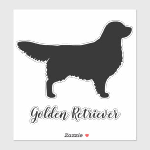 Pegatina de Vinyl de perro de Golden Retriever