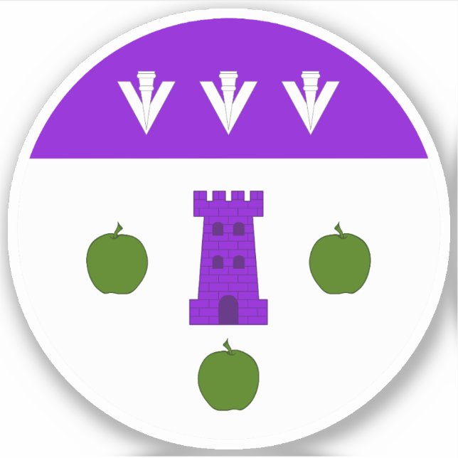 Pegatina de Vinyl de SCA Caer Gelynniog (Anverso)