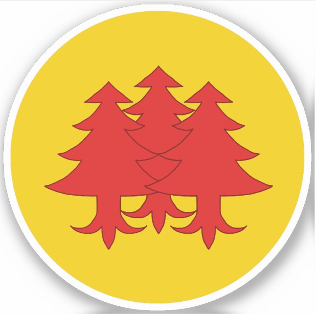 Pegatina de Vinyl de SCA Drachenwald (Anverso)