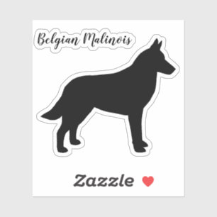 Pegatina de Vinyl del perro de Malinois de Bélgica