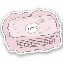 Pegatina de Vinyl para portátiles Kawaii