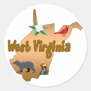 Pegatina de Virginia Occidental
