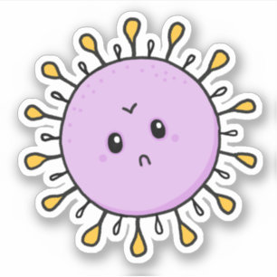 Pegatina de virus