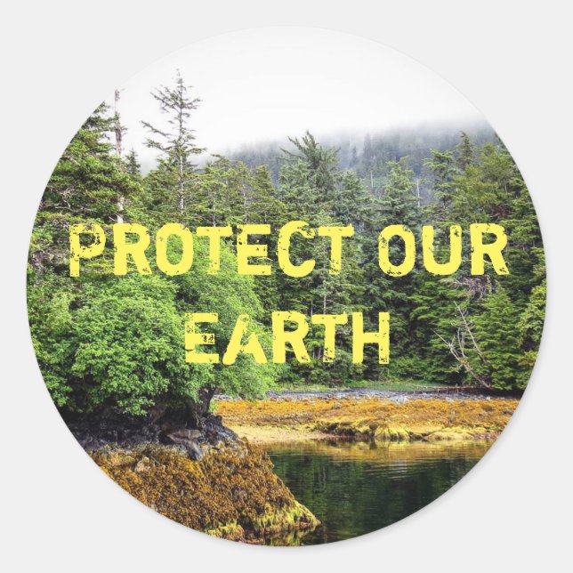 Pegatina de vistas verdantes (Anverso)