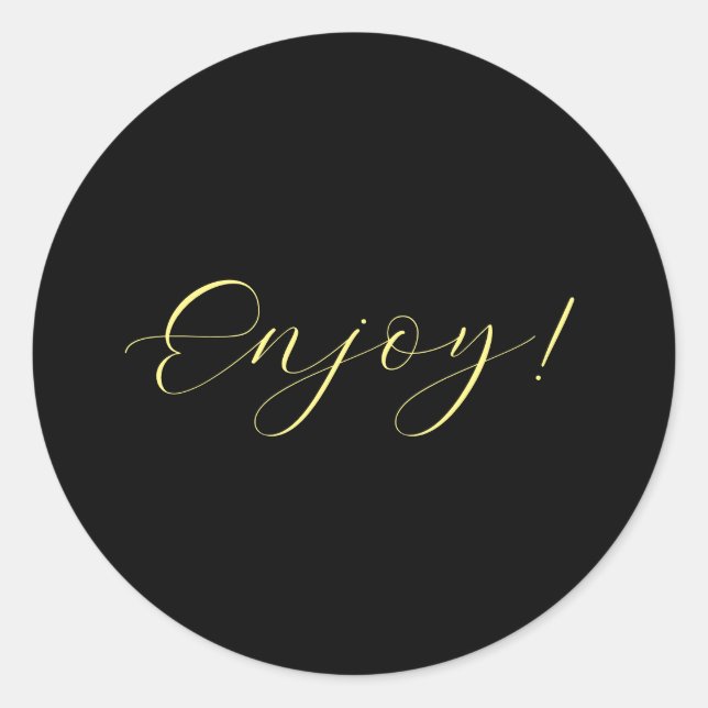 Pegatina de visualización de fondo negro (Anverso)