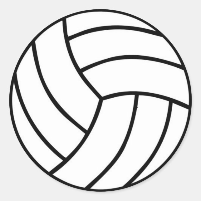 Pegatina de voleibol deportivo (Anverso)