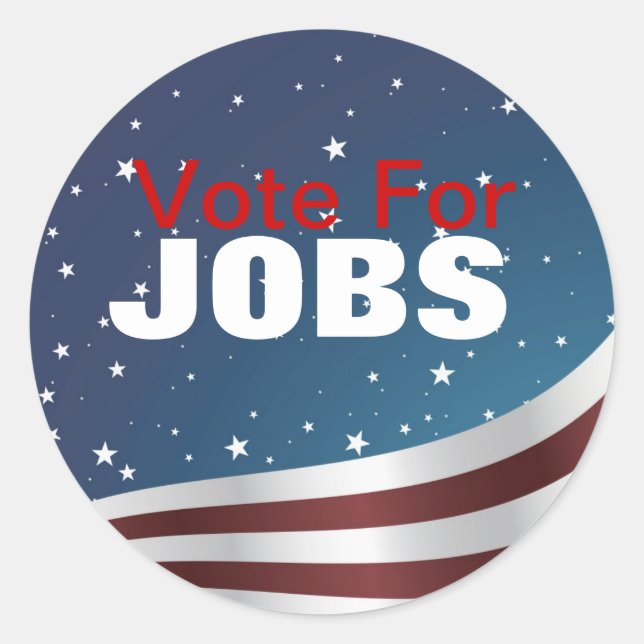Pegatina De Votación Para Trabajos (Anverso)