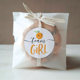 Pegatina de voto por revelación de género Naranja 