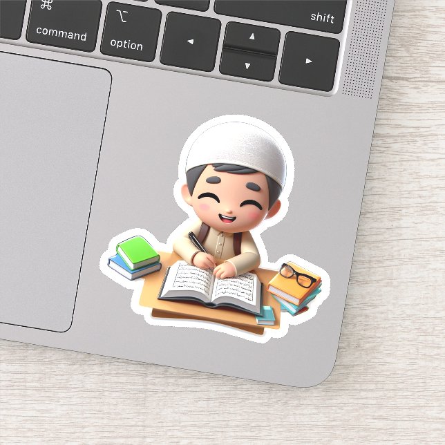 Pegatina De vuelta a la escuela, la motivación islámica par (Detalle)