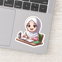 Pegatina De vuelta a la escuela, la motivación islámica par