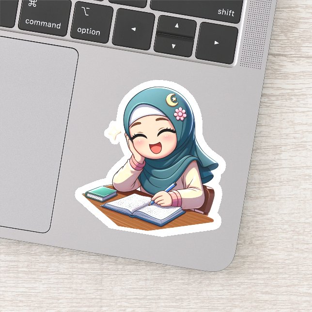 Pegatina De vuelta a la escuela, la motivación islámica par (Detalle)