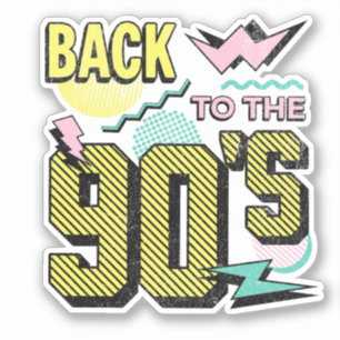 Pegatina De vuelta a los años 90