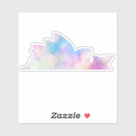 Pegatina de Watercolor Sydney Opera House