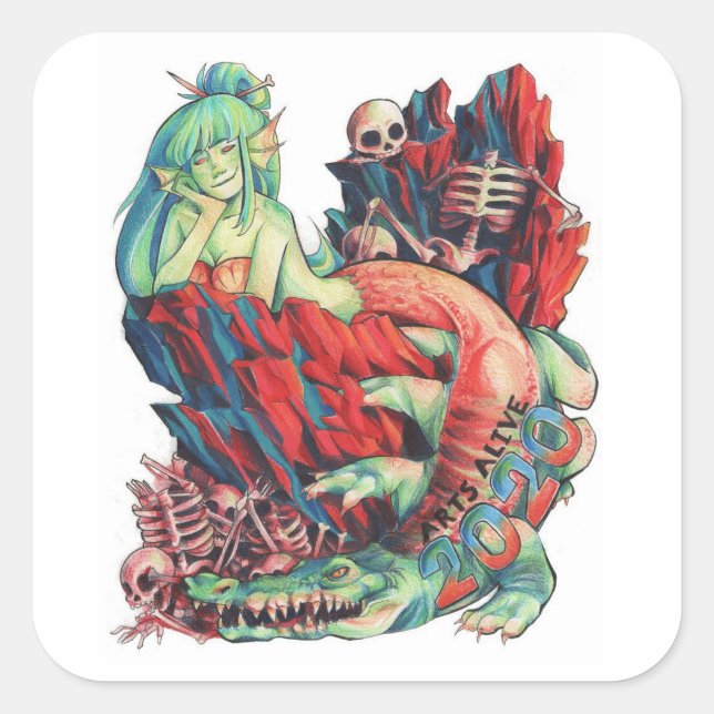 Pegatina de WCHS Arts Alive 2020 (Anverso)