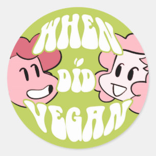 pegatina de "When Do Vegan"